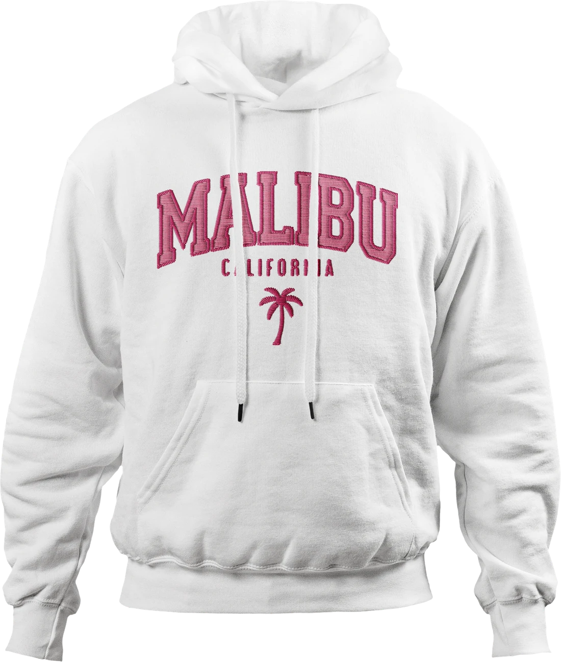 Biała bluza z haftem Malibu California